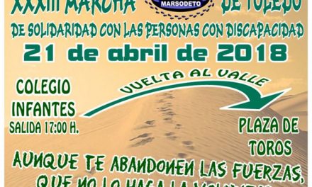 Toledo acoge este sábado 21 de abril la XXXIII Marcha de Marsodeto que cuenta con la colaboración del Ayuntamiento
