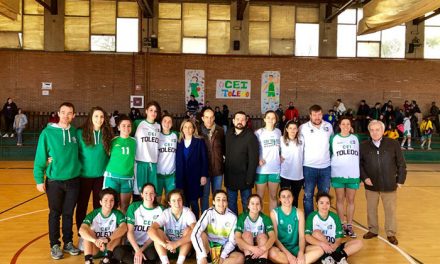 La alcaldesa felicita a las integrantes del CEI Toledo, subcampeonas de la Copa de Primera Nacional Femenina de Baloncesto disputada en la capital