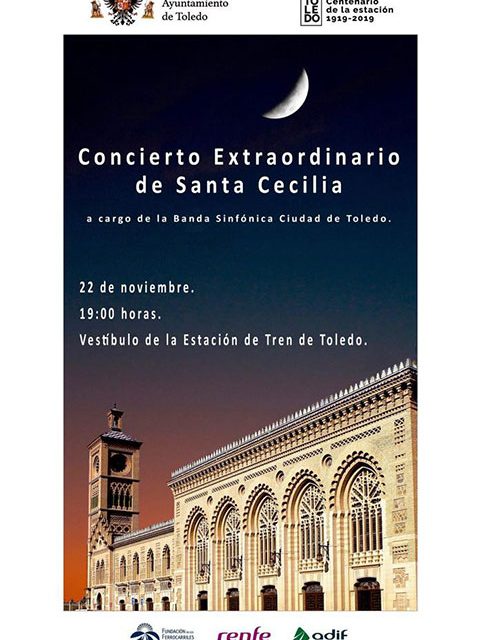 El Ayuntamiento celebra Santa Cecilia con un concierto conmemorativo en la Estación de Tren por su centenario