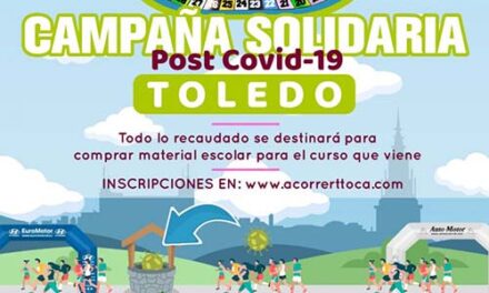 El Ayuntamiento colabora en la iniciativa solidaria ‘A Correr T Toca’ impulsada por “la familia del atletismo toledano”