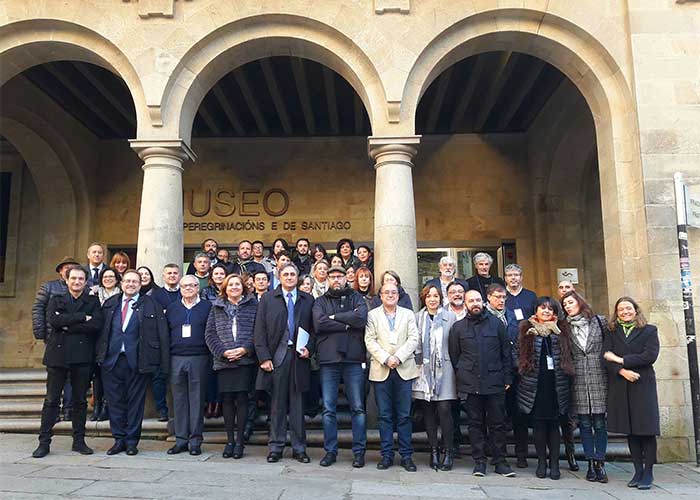 Las Ciudades Patrimonio analizan sus planes de gestión en un encuentro con presencia municipal en Santiago de Compostela