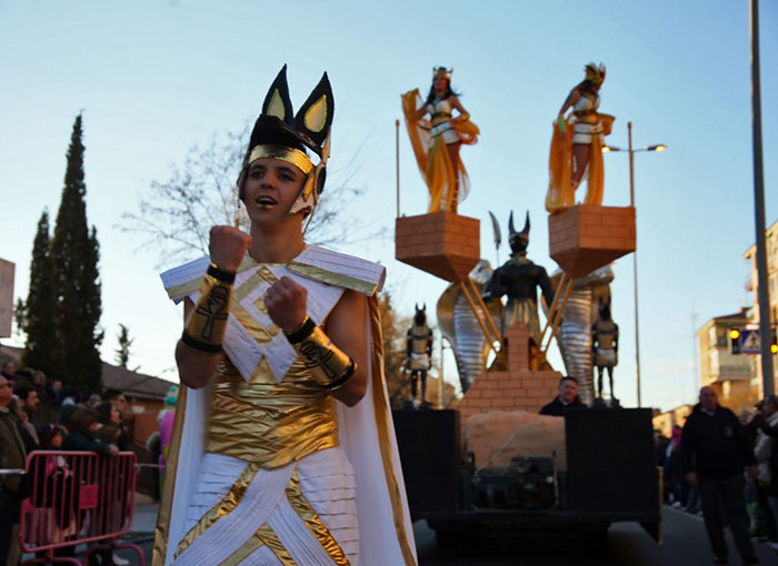 ’Egipto, Tierra de Dioses’ se hace con el primer premio del gran Desfile del Carnaval de Toledo 2018