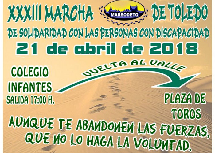 Toledo acoge este sábado 21 de abril la XXXIII Marcha de Marsodeto que cuenta con la colaboración del Ayuntamiento