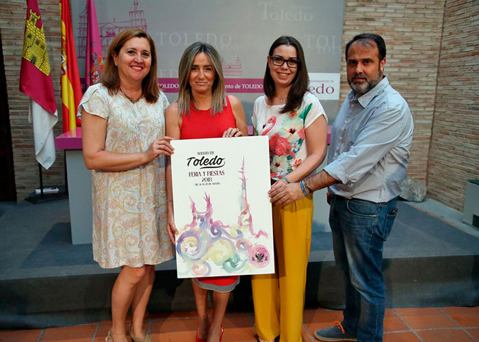 ‘Acuarelas Festivas’, de Belén Arteaga García, será el cartel anunciador de la Feria y Fiestas de Agosto 2018 en Toledo