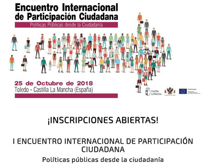 Toledo acogerá en octubre el I Encuentro Internacional de Participación Ciudadana de Castilla-La Mancha