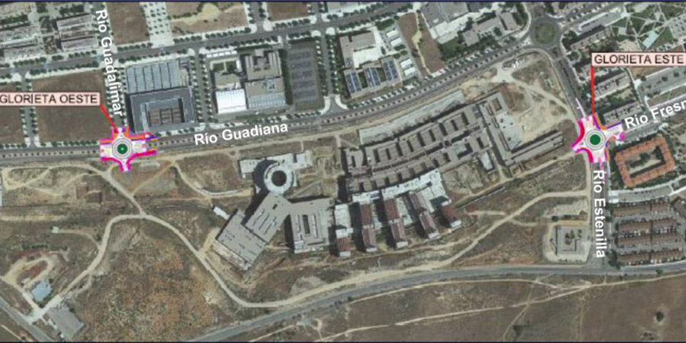 El Ayuntamiento da el visto bueno a la construcción de dos rotondas de acceso al nuevo Hospital en Guadiana y Estenilla