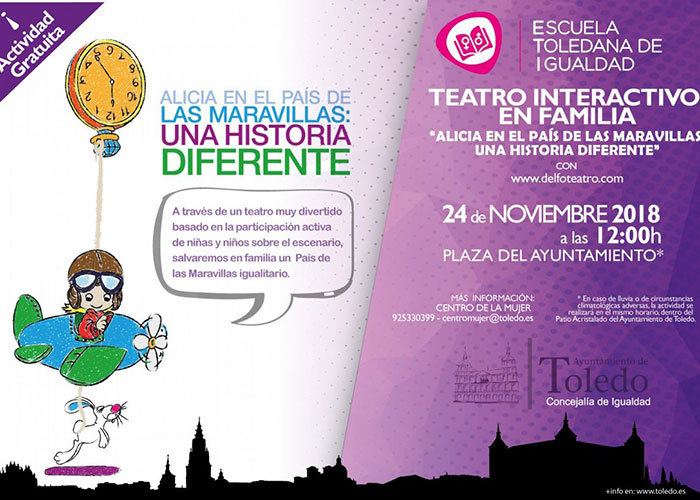 La Plaza del Ayuntamiento acogerá el próximo sábado 24 de noviembre un teatro interactivo gratuito para familias