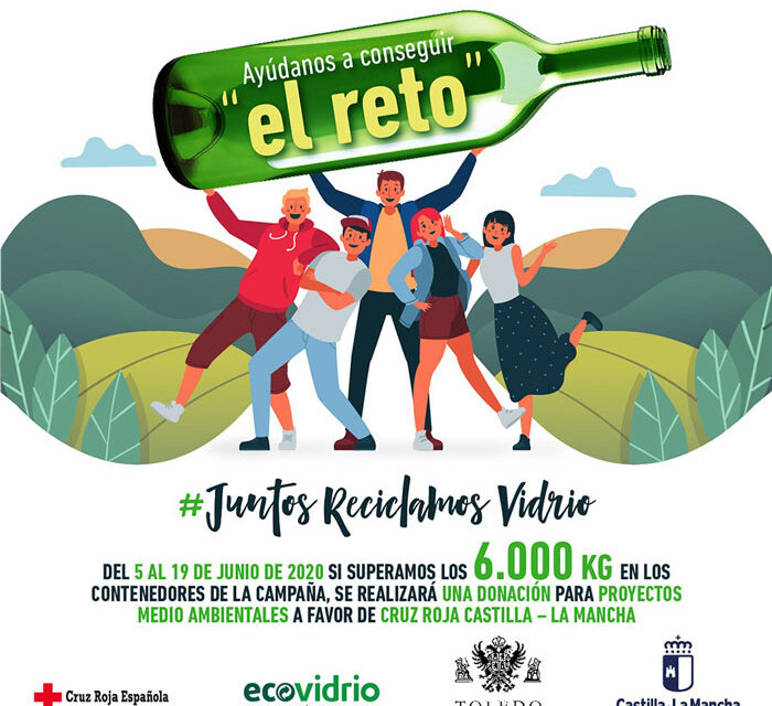 Toledo supera el reto solidario de la campaña ‘Juntos reciclamos vidrio’ que destinará 6.000 euros a Cruz Roja