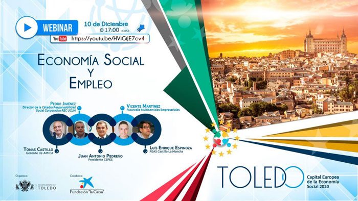 La economía social y el empleo a debate en el tercer seminario web con motivo de la Capitalidad Europea de Toledo